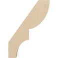 thumbnail image 3 of Ekena Millwork 3"W x 10"D x 14"H Ridgewood Rough Cedar Woodgrain TimberThane Knee Brace, Primed, 3 of 6