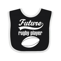 Inktastic Future Rugby Player Boys Baby Bib