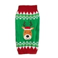 thumbnail image 2 of Dogs Button Knit Sweater Christmas Cats Costumes Super Warm Embroidery Sweater for Small to Large Sized Dogs, 2 of 8