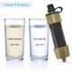 thumbnail image 2 of Filtro de agua, purificador de agua Personal de paja, sistema de filtración de agua de supervivencia para viajes de emergencia al aire libre, 2 of 5