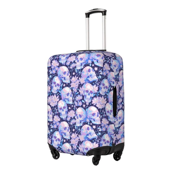 Hirioo Skull star crystal for Elasticity Suitcase Cover (No luggage Included) Durable Luggage Protector Fits 18-32 Inch Luggage-Small