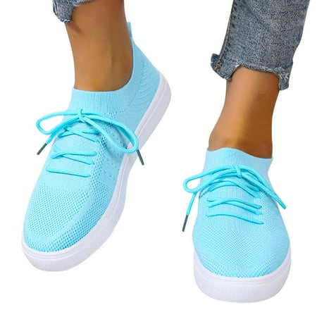 

Christmas Fashion Womens Breathable Lace Up Shoes Flats Casual Shoes