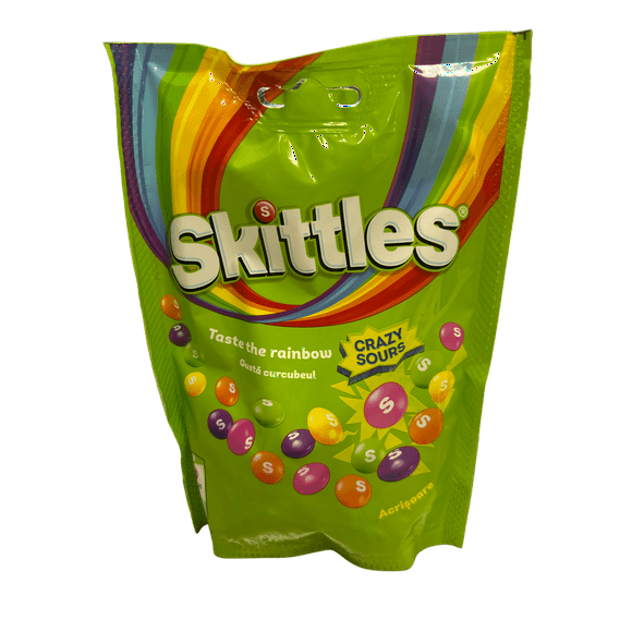 Skittles Crazy Sours Candy Bag - 152G - U.K Edition