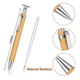 thumbnail image 5 of 70 Piezas Material Escolar Y de Oficina Bolígrafo Sostenible de Bambú Bolígrafo Retráctil Herramienta de Escritura (), 5 of 5