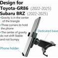 thumbnail image 6 of Car Phone Holder for Toyota GR86 2022 2023 2024 2025 2026，Subaru BRZ 2022-2025 Auto Accessories Navigation Bracket Interior Decoration Screen Dash Board Smartphone Mobile Cell Phone Mount case, 6 of 6