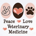 thumbnail image 2 of CafePress - Peace Love Veterinary Medicine Body Suit - Long Sleeve Cotton Baby Bodysuit, 2 of 4