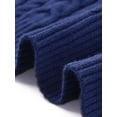 thumbnail image 6 of DARING DIVA Women's Stylish AK Cable Knit Tie Vest M Navy Blue, 6 of 6