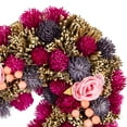 thumbnail image 4 of Northlight Floral and Twig Artificial Heart Valentine's Day Wreath - 13.5" - Pink and Purple, 4 of 9