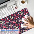 thumbnail image 4 of Long Mouse Pads for Desk,Dark Blue Christmas Pattern Desk Mats on Top Of Desks, Desk Mouse Pad Extra Large with 3mm Non-Slip Base and Stitched Edge for Gaming,Office,Work,Home 31.5x15.7in, 4 of 5