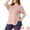 Pink, variant on Women's Plus Top Round Neck Side Split Hem T-Shirts 4X Pink