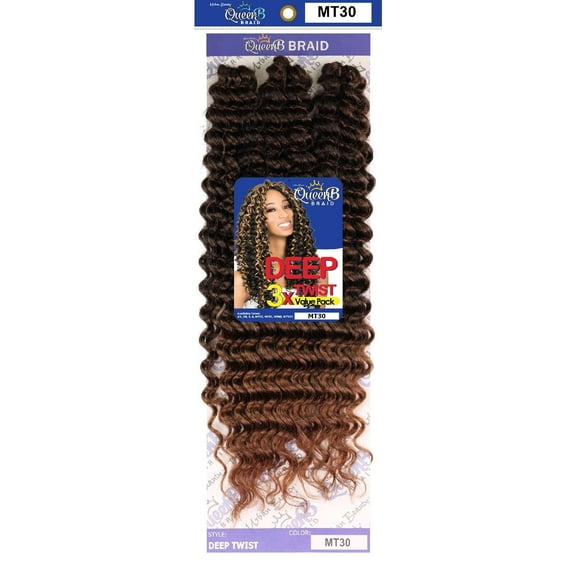QueenB Braid 3X Deep Twist Value Pack - MT30