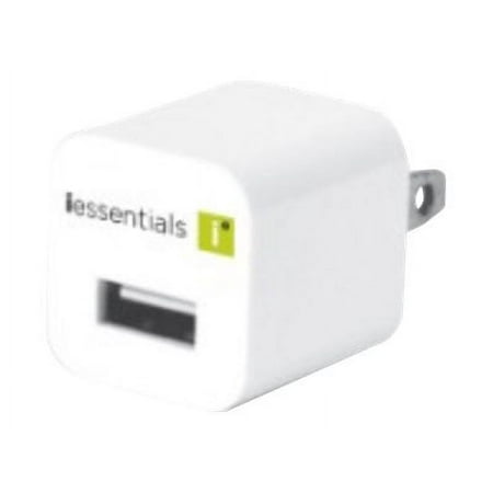 iEssentials IE-ACPUSB-WHT - Power adapter - 1 A (USB) - white