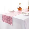 thumbnail image 6 of Table Cloth Polyester Antependium Wedding Party Rectangular Tablecloth Decoration With Gold And Red Sequins Tablecloth 30Cmx160Cm M（Rose Powder), 6 of 7