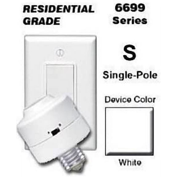 Leviton Decora White Switch/Socket Kit Any Location Wirelles 6699-W