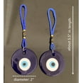 thumbnail image 4 of Two Blue Evil Eye Car Wall Hanging  Ornament for Protection Blessing Gift, 4 of 5
