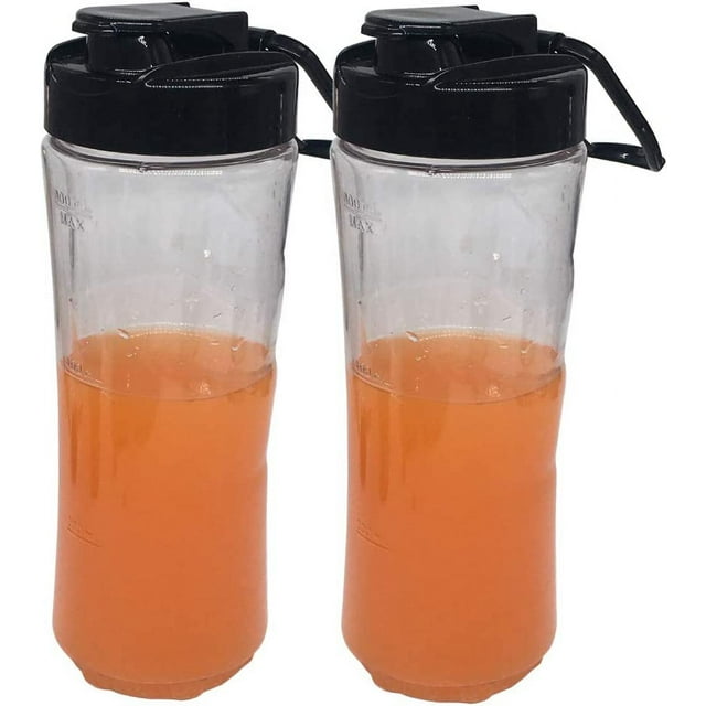 2 Pcs Bouteille de Sport de Remplacement 20 oz avec Couvercle pour blender Oster MyBlend Modèles BLSTPB et BLSTP2 Modèles blender