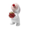 thumbnail image 2 of Abbracc 2x Bunny Figurine Red Nose Rabbit Statue For Home Easter Decor, 2 of 9