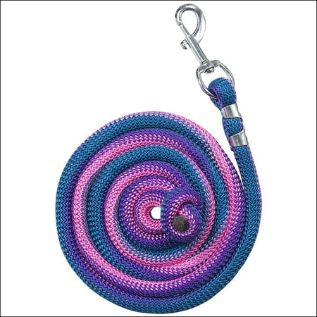- TOUGH 1 8 FEET LONG WOVEN STRONG POLY CORD LEAD ROPE W/ BOLT SNAP PURPLE PINK