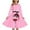 z251118-b-Pink, variant on XEGLSBU Christmas Dresses for Girls 10/12 Style Girls Print Party Dress with Lace up Front Long Sleeves and Back Elastic Zipper for Holiday Festive Pageant Gown Black Size 7-8 Years