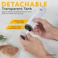 thumbnail image 3 of Cookerfy Machine de Scellage sous Vide Alimentaire avec Affichage Numérique et Réservoir Visible, Flux d'Air 8L, Scelleuse sous Vide Compacte Portative pour Aliments, Batterie 1200mAh, 30 Unités, 3 of 7