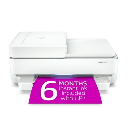 HP ENVY 6452e All-in-One Wireless Color Inkjet Printer with 6 Months Instant Ink Included with HP+