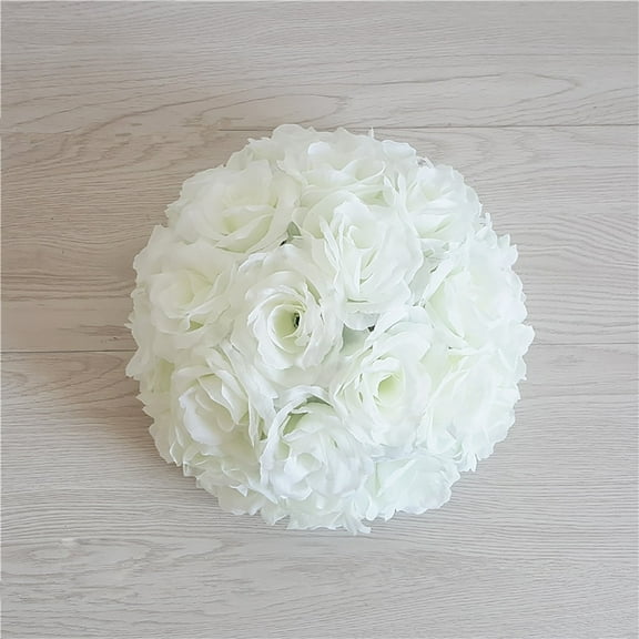 Verdsylv Artificial Rose Ball, Realistic Artificial Rose Ball - Plastic Floral Centerpiece for Wedding Bouquets, Table Decor & Home Arrangements, Floral Orb, U
