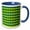 Blue/White, variant on 3drose, Pixel Tile Pattern Blue and Green Glitch, 11oz Magic Transforming Mug