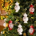 thumbnail image 5 of 6pcs Christmas Candy Ornament Gift Set - Painted Festive Christmas Tree Hanging Decorations, Colorful Holiday Ornaments for Home & Party, Cute Gift Boxed Xmas Keepsakes, 1.6*3.5*1.2in, Multicolour, 5 of 8
