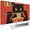 Cat Eating Ramen, variant on Dikoer Tcg Mtg Playmats 24 x 14in, Mouse Pads,Free Storage Bags,Waterproof Non-Slip Rubber Backing,Stitched Edges,Cat Eating Ramen