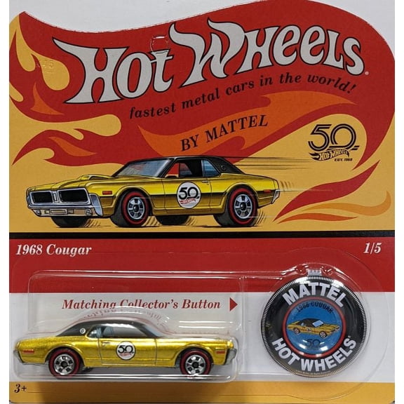 Hot Wheels 50th Anniversary 1968 Cougar Die-Cast Car