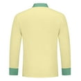 thumbnail image 6 of Unisex Long Sleeve Chef Coat, Waterproof Oil-Resistant Buttoned Kitchen Uniform for Professional Chefs, Restaurant Hotel Catering Staff,Yellow XL, 6 of 6