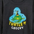 thumbnail image 3 of Pete The Cat - Turtle-y Groovy - Women's Lightweight French Terry Long Sleeve Shirt, 3 of 6