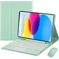 thumbnail image 1 of Funda con teclado táctil para iPad (A16) de 11.ª generación de 11 pulgadas (2025) y iPad de 10.ª generación de 10,9 pulgadas (2022), con ratón - Teclado Bluetooth táctil magnéticamente desmontable, 1 of 8