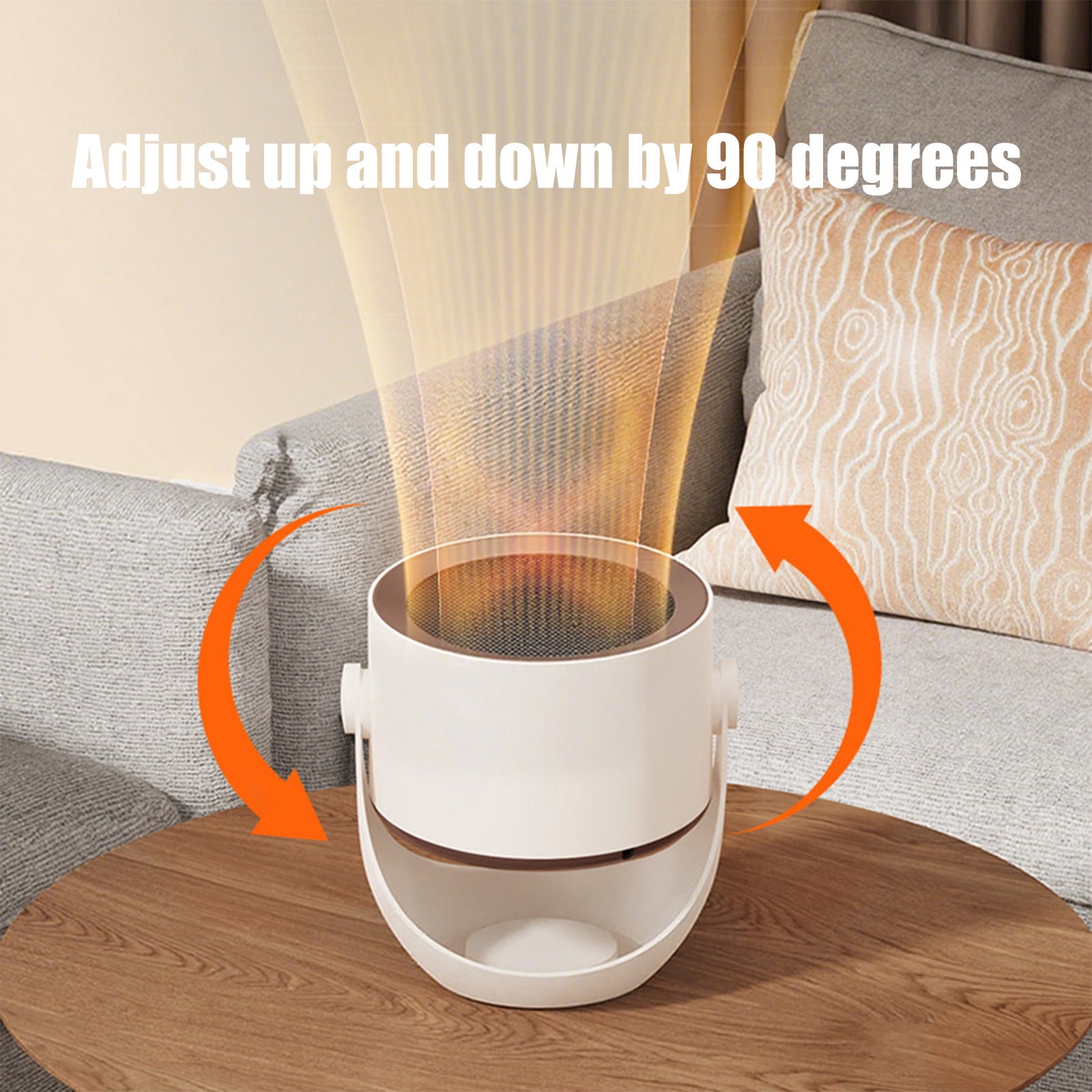 EGYMEN Compact Heating Fan, Quick Heating Portable Foot Warmer with Stylish Design, Energy-efficient Desk Heater for Home and Office, Safe and Lightweight Warmer for Cozy Spaces