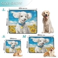 thumbnail image 3 of Qxltty White Poodle Cat litter Pads Pet Set of 3 Diaper Mats Center Anti-leakage Layer Absorbent Soft and Comfortable, 3 of 7