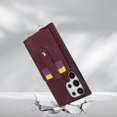 thumbnail image 5 of for Samsung Galaxy S25 Ultra Wallet Cover, with Mirror & Magnetic Clasp & Credit Card Holder Kickstand, Crossbody Strap & Wrist Strap PU Leather Cover for Samsung Galaxy S25 Ultra Women Girls, Winered, 5 of 10