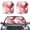 Pink Marble Print, variant on ForUDesigns Cool Cute Cats Car Sunshade Anti-Dirty, Polyester, 2 Pieces