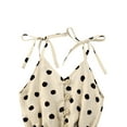 thumbnail image 3 of FOCUSNORM Girls Playsuit with Belt, Polka Dot Romper, Ruffles Strap Jumpsuit, 3 of 5