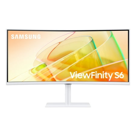 SAMSUNG 34" ViewFinity S65TC Ultra-WQHD 100Hz AMD FreeSync HDR10 Curved Monitor with Thunderbolt 4 and Built-in Speakers LS34C650TANXGO