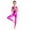 Rose, variant on Kids Girls Metallic Ballet Dance Leotard Gymnastics Full Length Unitard Dance Performance Jumpsuit Pink 12-14