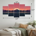 thumbnail image 4 of Designart "Sunset in Minimalism I" Abstract Shapes Metal Wall Art Set, 4 of 5