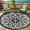 Black White, variant on Aonewoe Round Outdoor Rugs 8Ft Waterproof Patio Plastic Straw Rug Reversible Camping Carpet Indoor Outdoor Area Rug for Patio,Deck,Balcony,Picnic,Beach,Outside