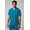 Caribbean Blue, variant on Men's Helix Scrub Top, 1-Pocket - MotionTech Fabric, Wrinkle-Resist, Chest Pocket, Regular Fit, Short Sleeve (Sizes Vary)