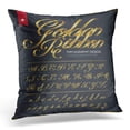thumbnail image 1 of EREHome Letter Premium Golden Ribbon Design with Luxury Pattern Elegant Pillow Case Pillow Cover 20x20 inch, 1 of 1