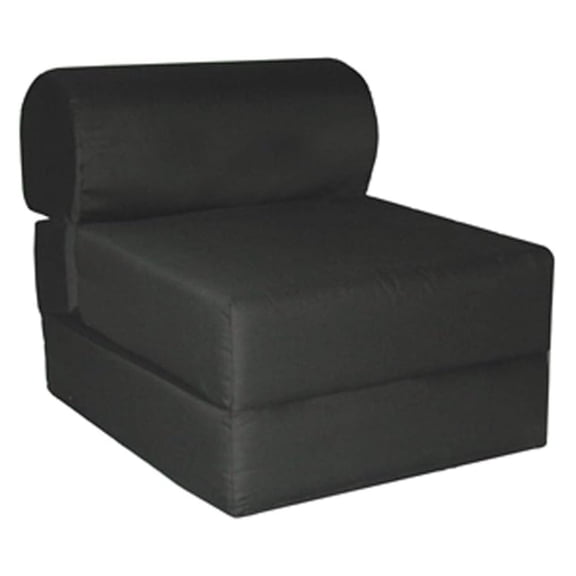 Juvenile Cotton Studio Chair -Jr. Twin 24" Black