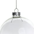 thumbnail image 4 of Northlight Shiny Glass Ball Christmas Ornaments - 2.5" (65mm) - Clear - 9ct, 4 of 6