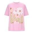 thumbnail image 4 of Puliio Shirts For Women Oversized Print Shirts Graphic Tee Vintage Tshirts Casual Tops, 4 of 6