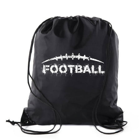 Football Party Bags | Football Drawstring Cinch Backpacks for Team Events, Birthdays, and More!