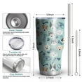 thumbnail image 6 of 30oz Cute Akita Dog Beagle Bulldog Rottweiler Dachshund Tumblers Stainless Steel Tumbler with Lid and Straw,Vacuum Insulated Double Wall Travel Tumbler Cups Mug with Cleaning Brush for Coffee,Tea, 6 of 7