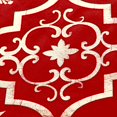 thumbnail image 4 of AMERTEER Tree Skirt Christmas Under Tree Foot Mat Snowflake Decoration Polyester Floor Gift Stocking Pad Set, 4 of 10